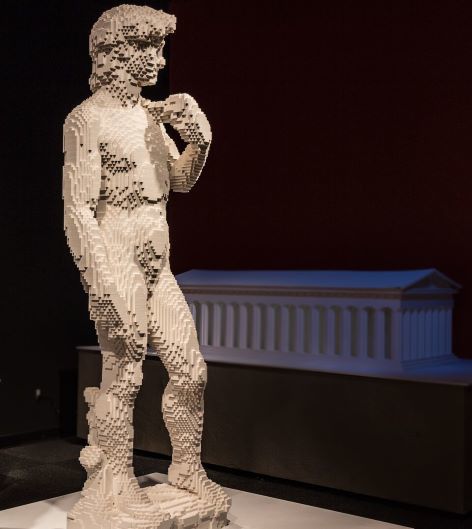 "David" by Nathan Sawaya
